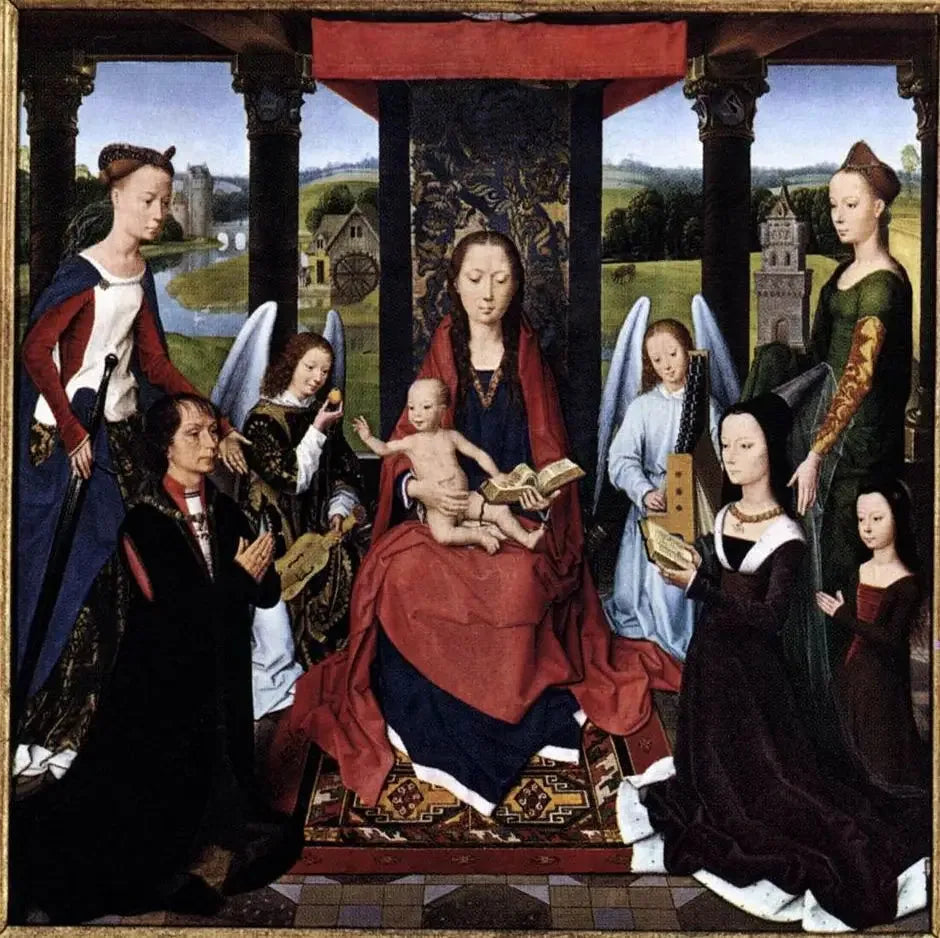 Le Triptyque Donne (panneau central) - Hans Memling image 1 reproduction réalisée par Alpha Reproduction