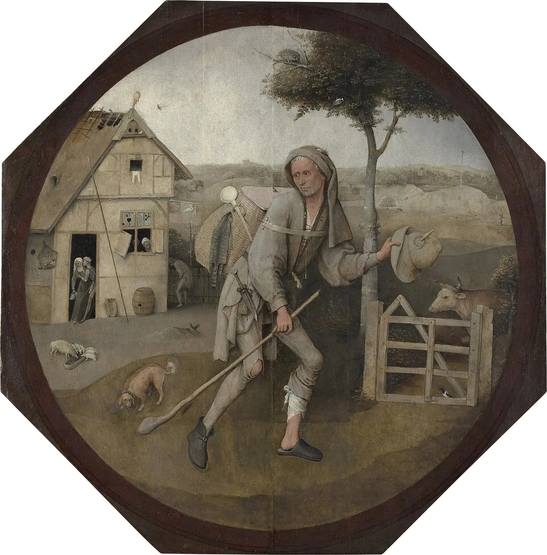 Le Vagabond - Hieronymus Bosch image 1 copie peinte à la main à l’huile