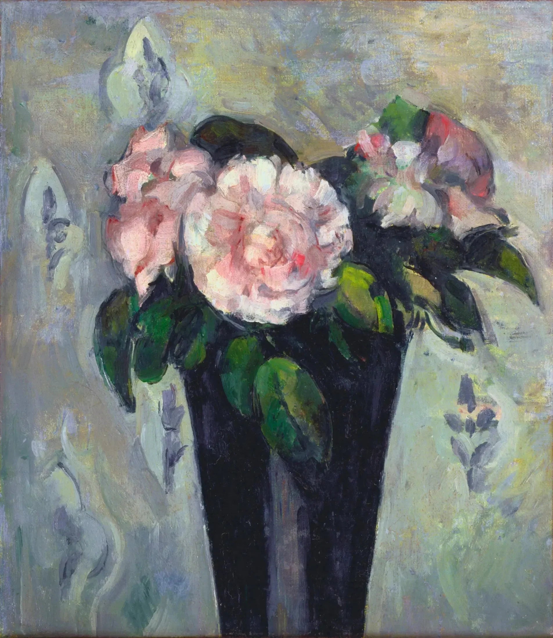 Le Vase bleu sombre - Paul Cézanne image 1 reproduction artisanale de tableau