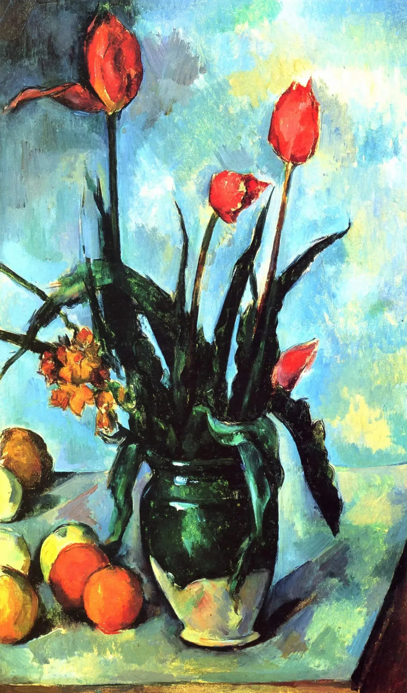 Le Vase de tulipes - Paul Cézanne