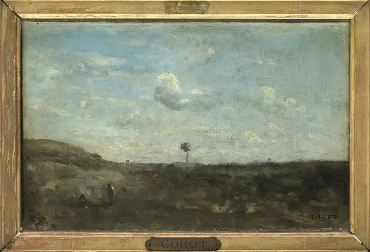 Le vaste plateau - Jean-Baptiste Camille Corot image 1 copie peinte à la main à l’huile
