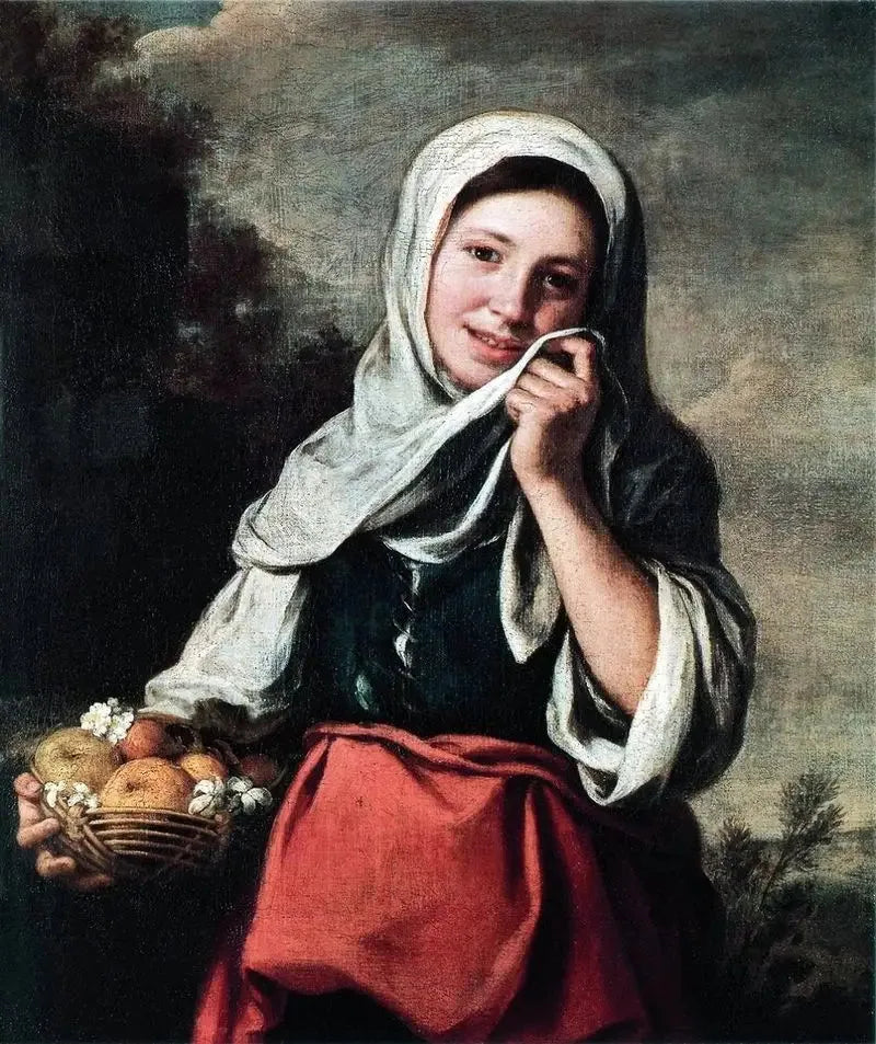 Le vendeur de fruits - Bartolomé Esteban Murillo image 1 tableau peint à l’huile sur toile