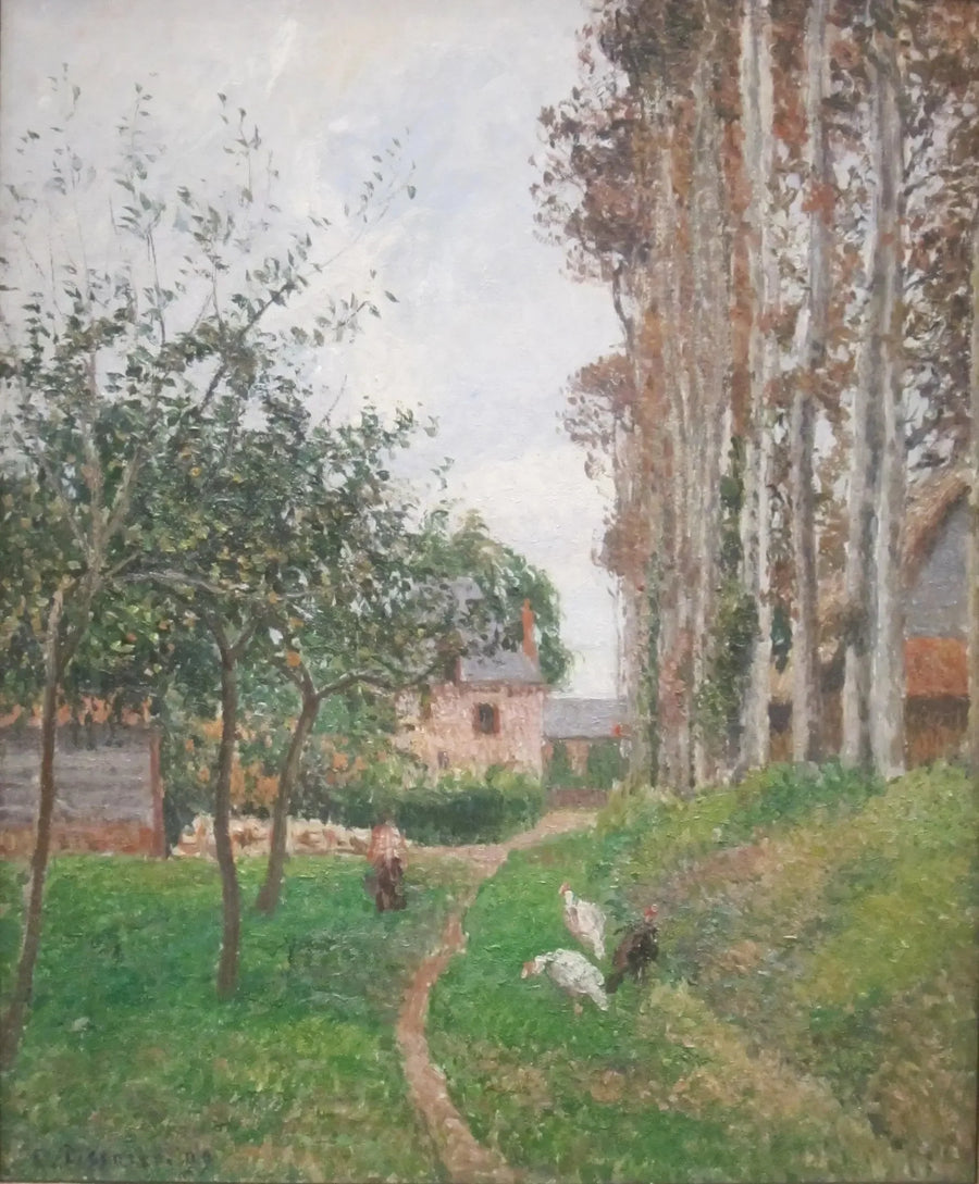 Le Verger du Manoir d'Ango avec les Poules, Varengeville - Camille Pissarro
