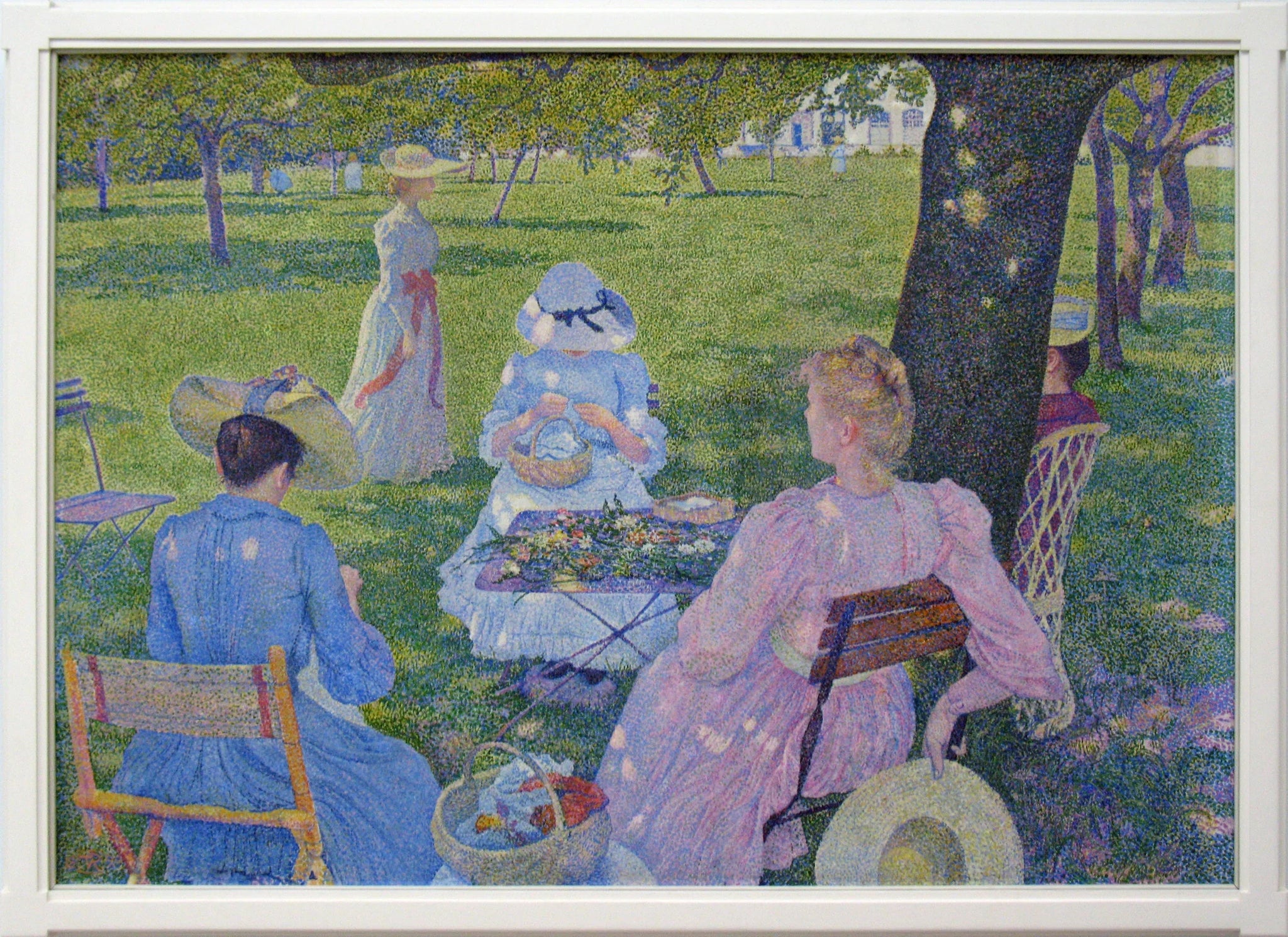 Le verger - Théo van Rysselberghe image 1 reproduction de peinture à l’huile