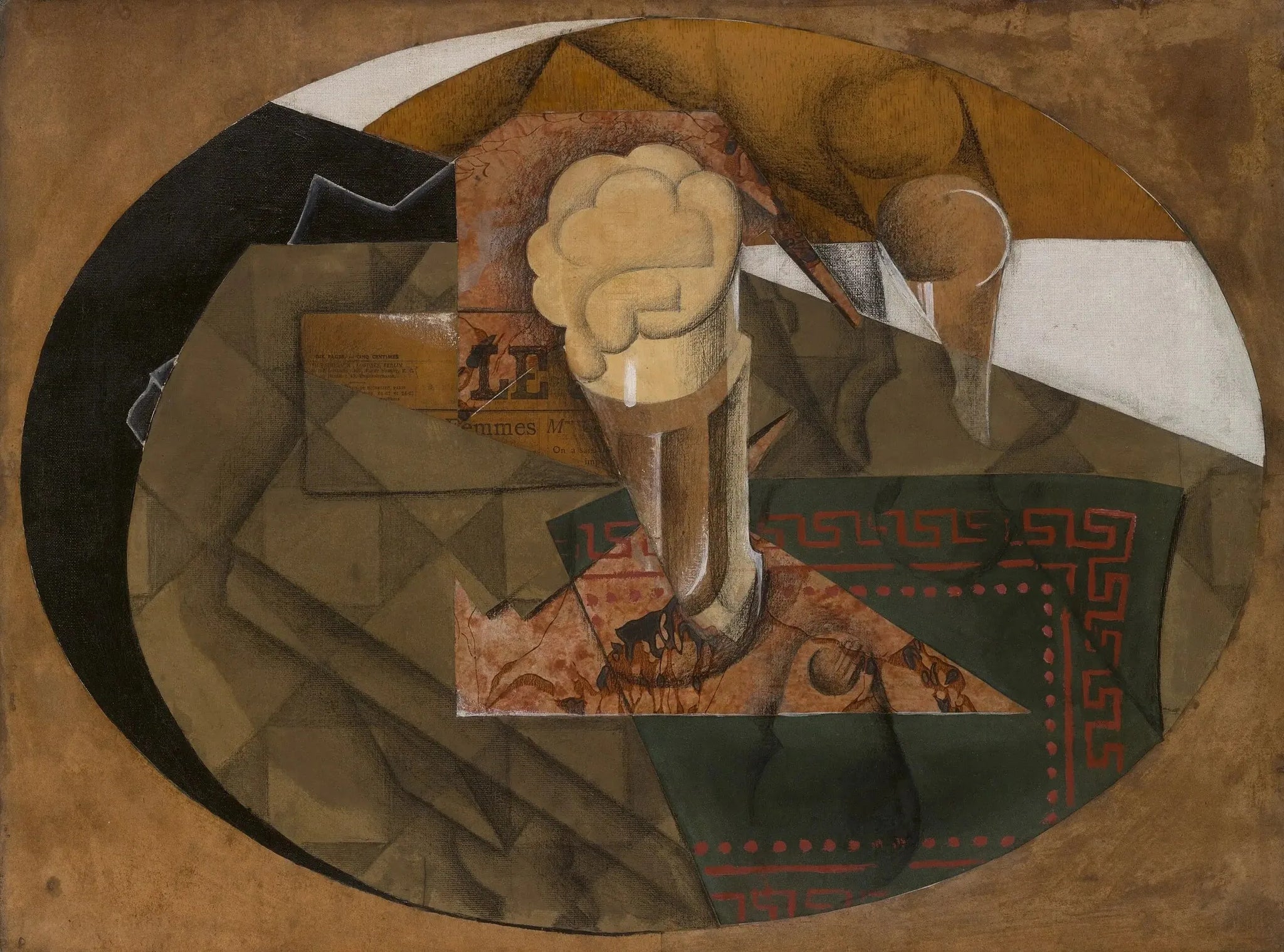 Le verre de bière - Juan Gris image 1 tableau peint à l’huile sur toile