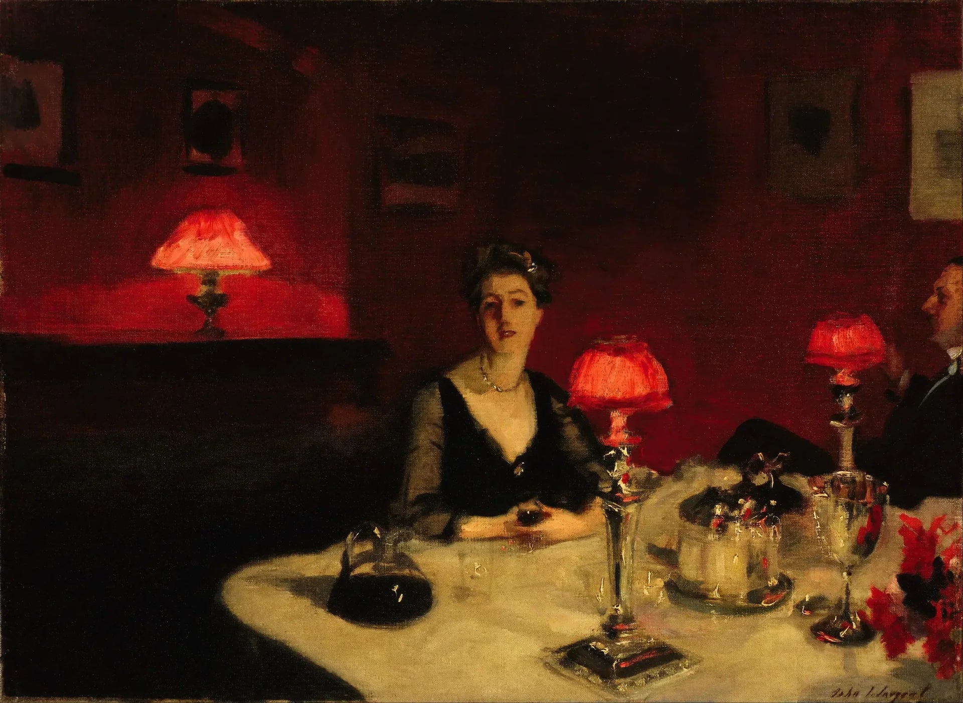 Le Verre de Porto - John Singer Sargent image 1 reproduction de peinture à l’huile