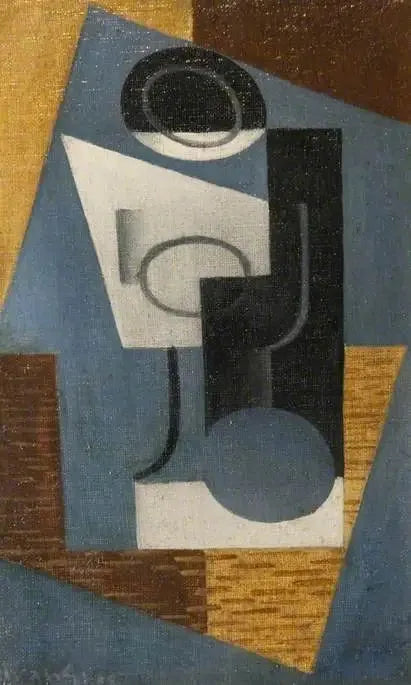 Le verre - Juan Gris image 1 copie de tableau peinte à la main