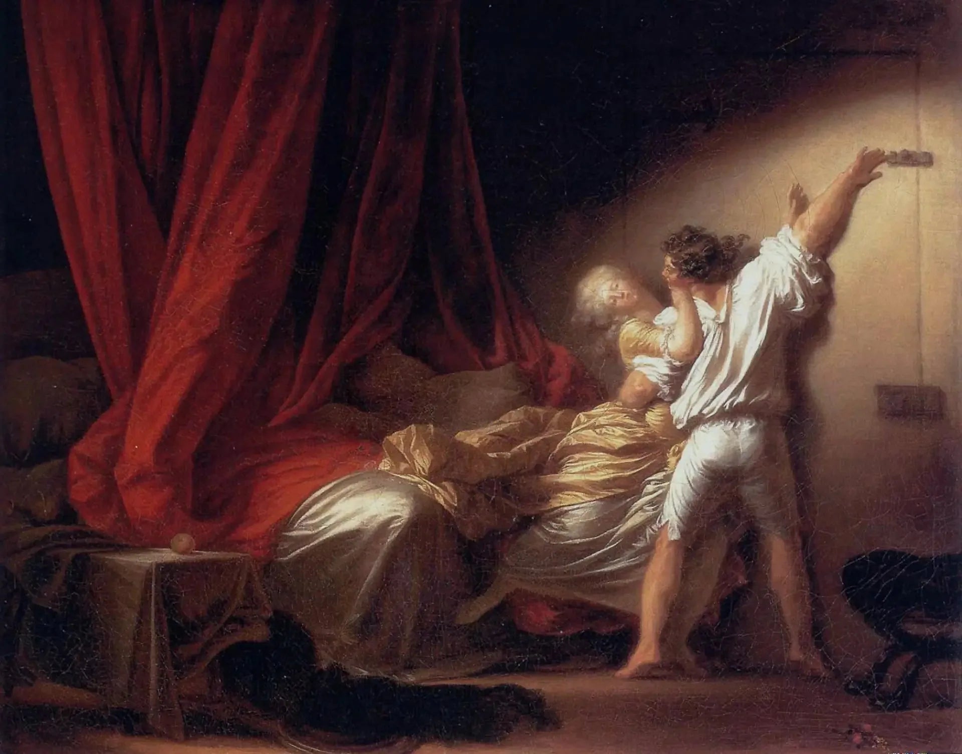Le Verrou - Jean-Honoré Fragonard image 1 copie peinte à la main à l’huile