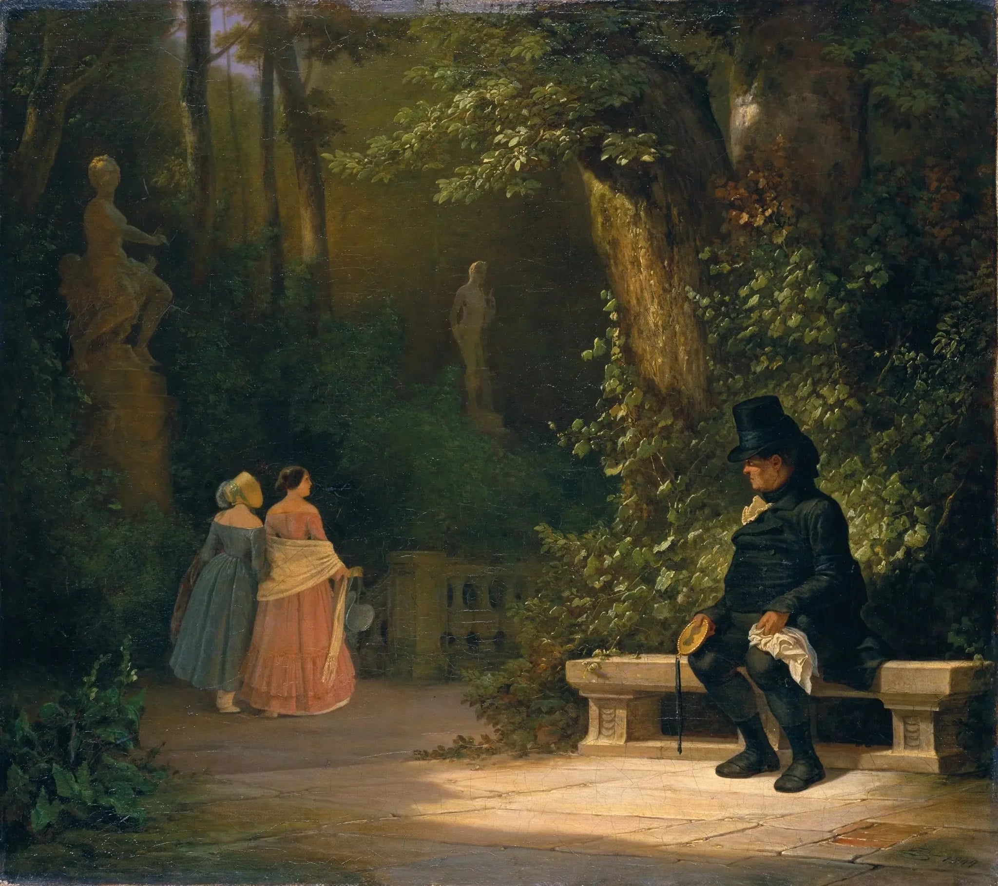 Le Veuf - Carl Spitzweg image 1 copie de tableau peinte à la main