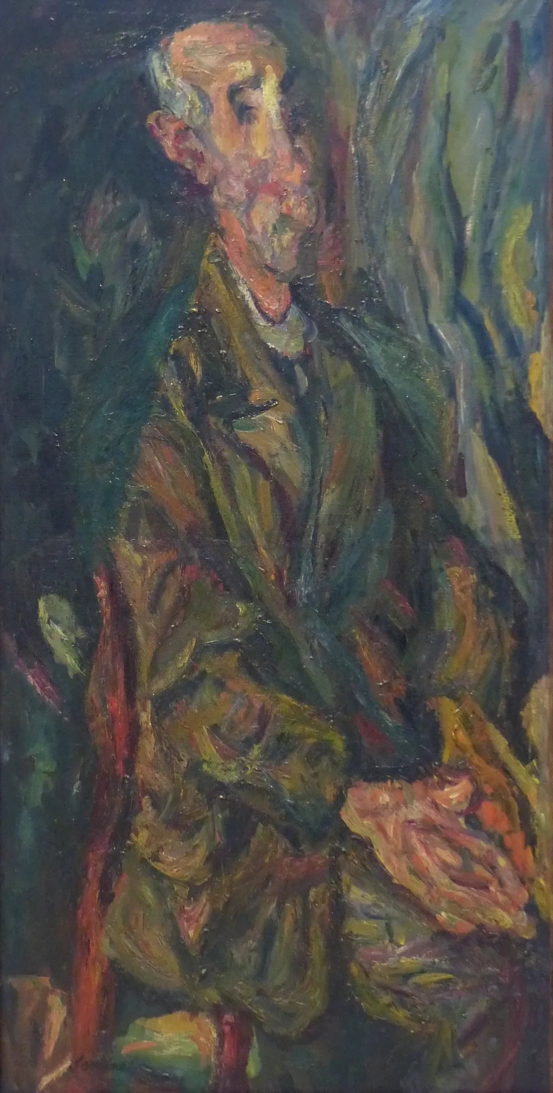 Le vieillard aux mains jointes - Chaïm Soutine image 1 reproduction de peinture à l’huile