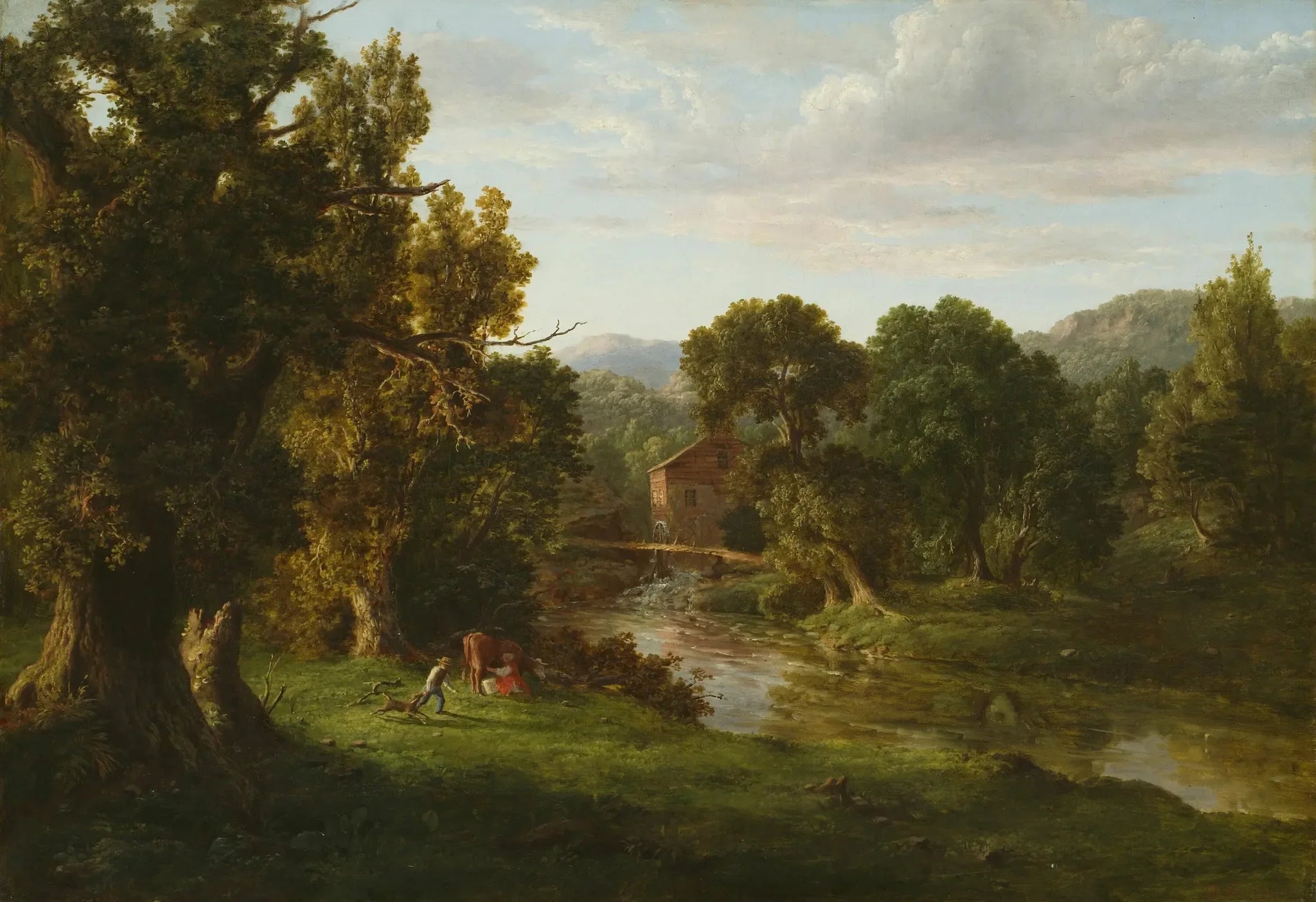 Le Vieux Moulin - George Inness image 1 reproduction d’œuvre d’art à l’huile