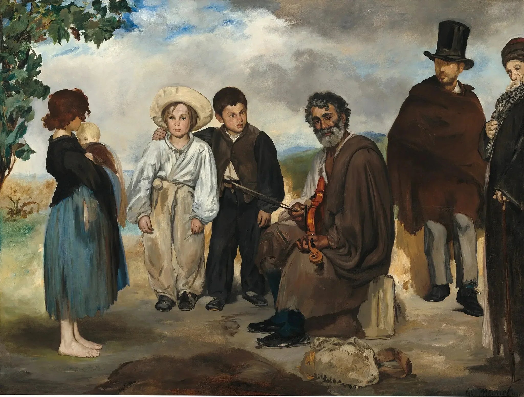 Le Vieux Musicien - Édouard Manet image 1 copie peinte à la main à l’huile
