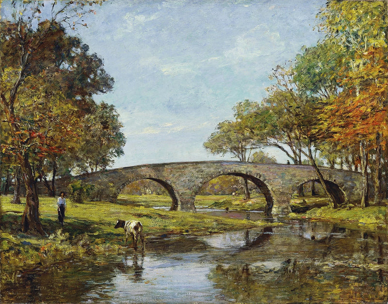 Le vieux pont - Theodore Robinson
