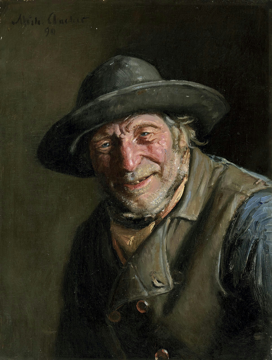 Le vieux Søren. - Michael Peter Ancher