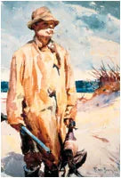Le vieux Tom - Frank Weston Benson image 1 copie de tableau peinte à la main