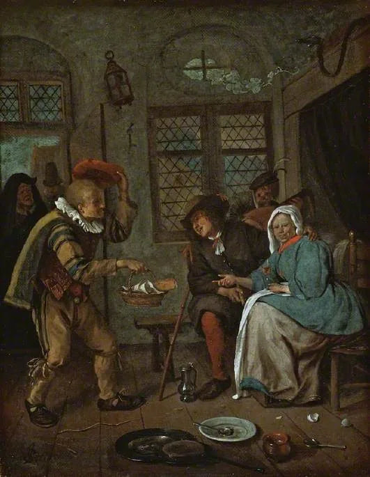 Le vieux vendeur de crêpes - Jan Steen
