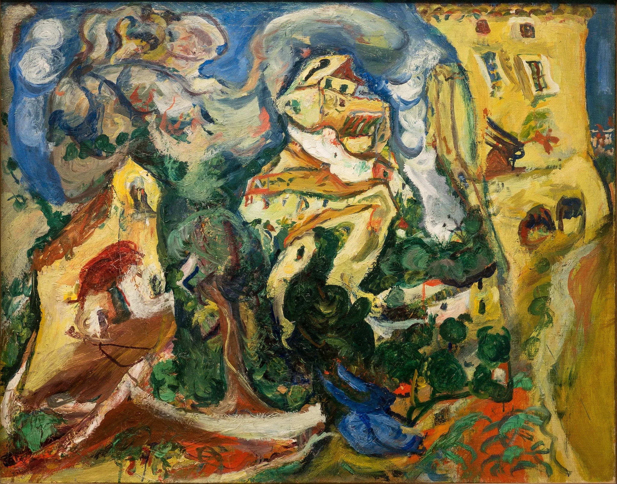 Le Village - Chaïm Soutine image 1 reproduction de peinture à l’huile