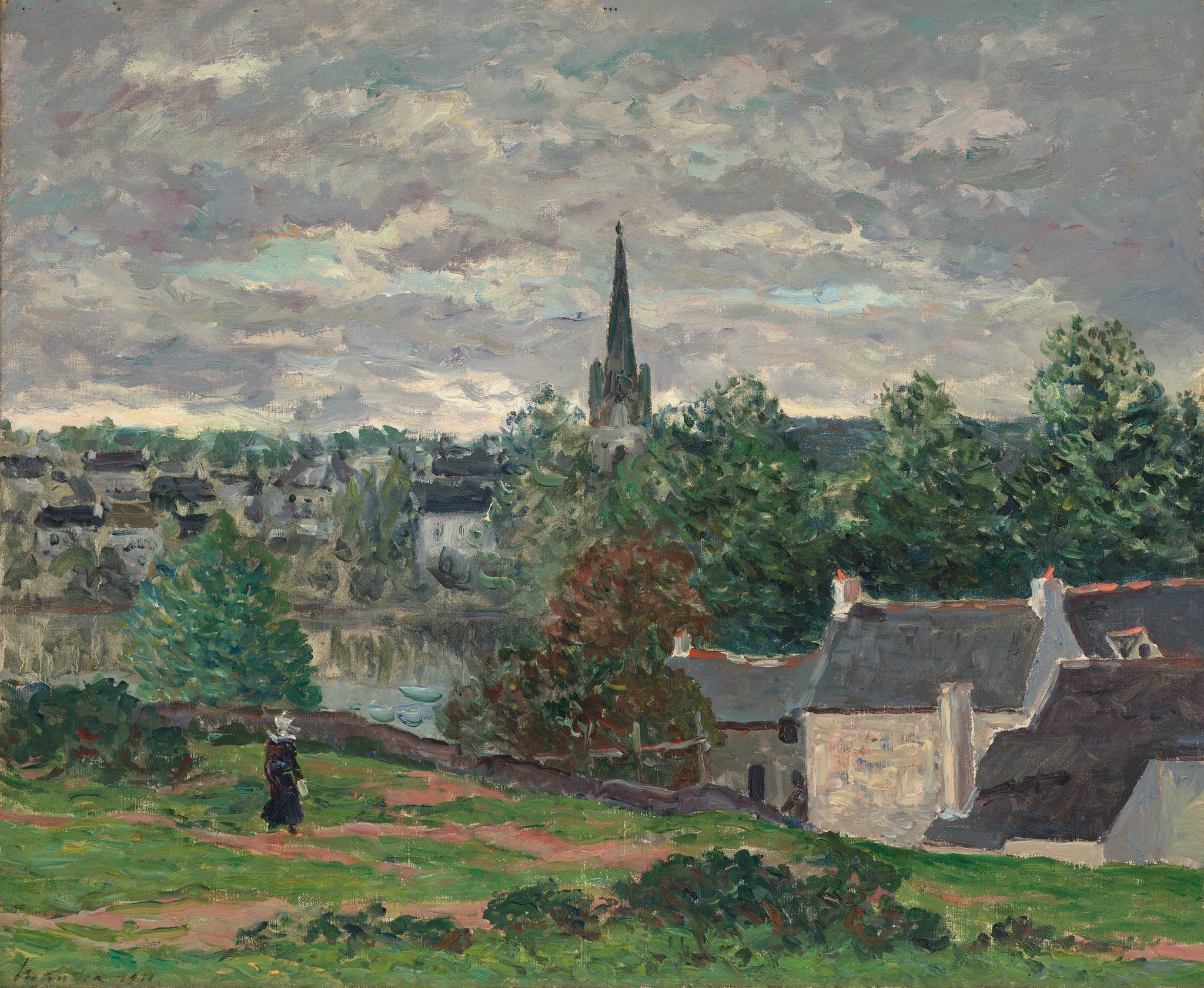 Le Village de Rosporden (Finistère) - Maxime Maufra image 1 tableau peint à l’huile sur toile