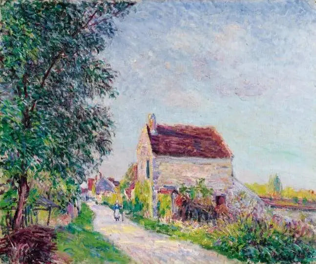 Le village des Sablons - Alfred Sisley image 1 copie peinte à la main à l’huile