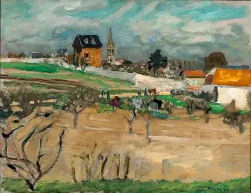 Le village vu de la campagne - Pierre Bonnard