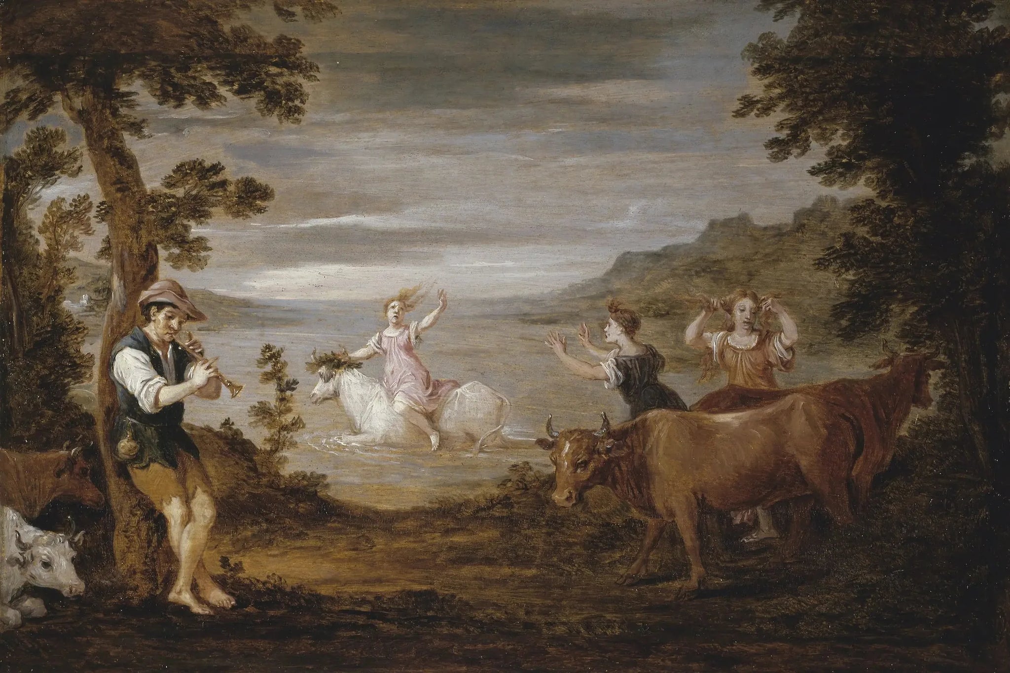 Le Viol d'Europe - David Teniers le Jeune image 1 copie peinte à la main à l’huile