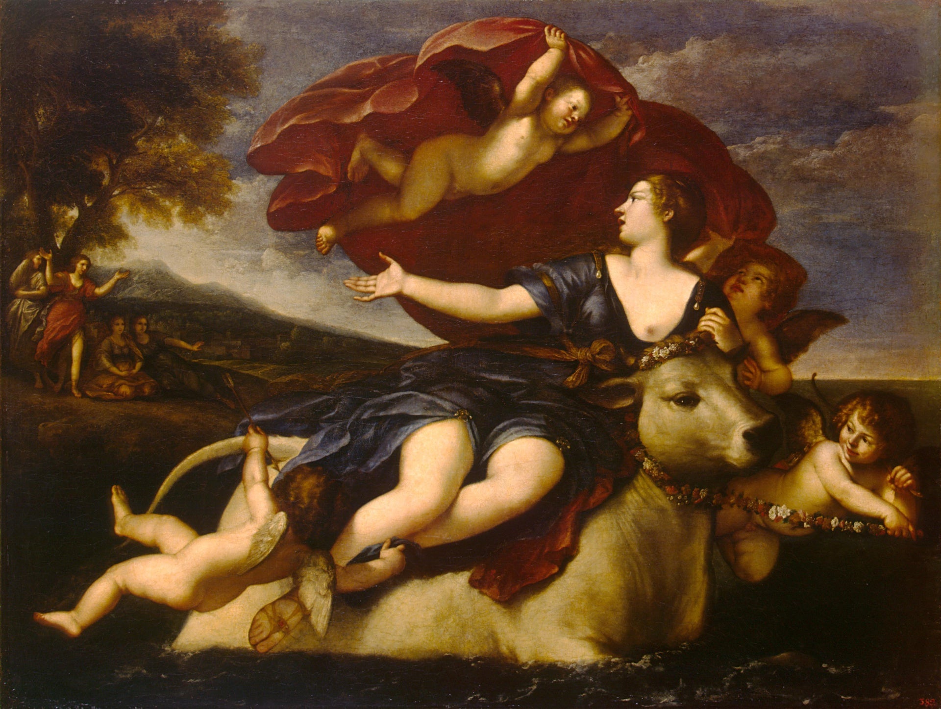 Le viol de l'Europe - Francesco Albani image 1 reproduction artisanale de tableau