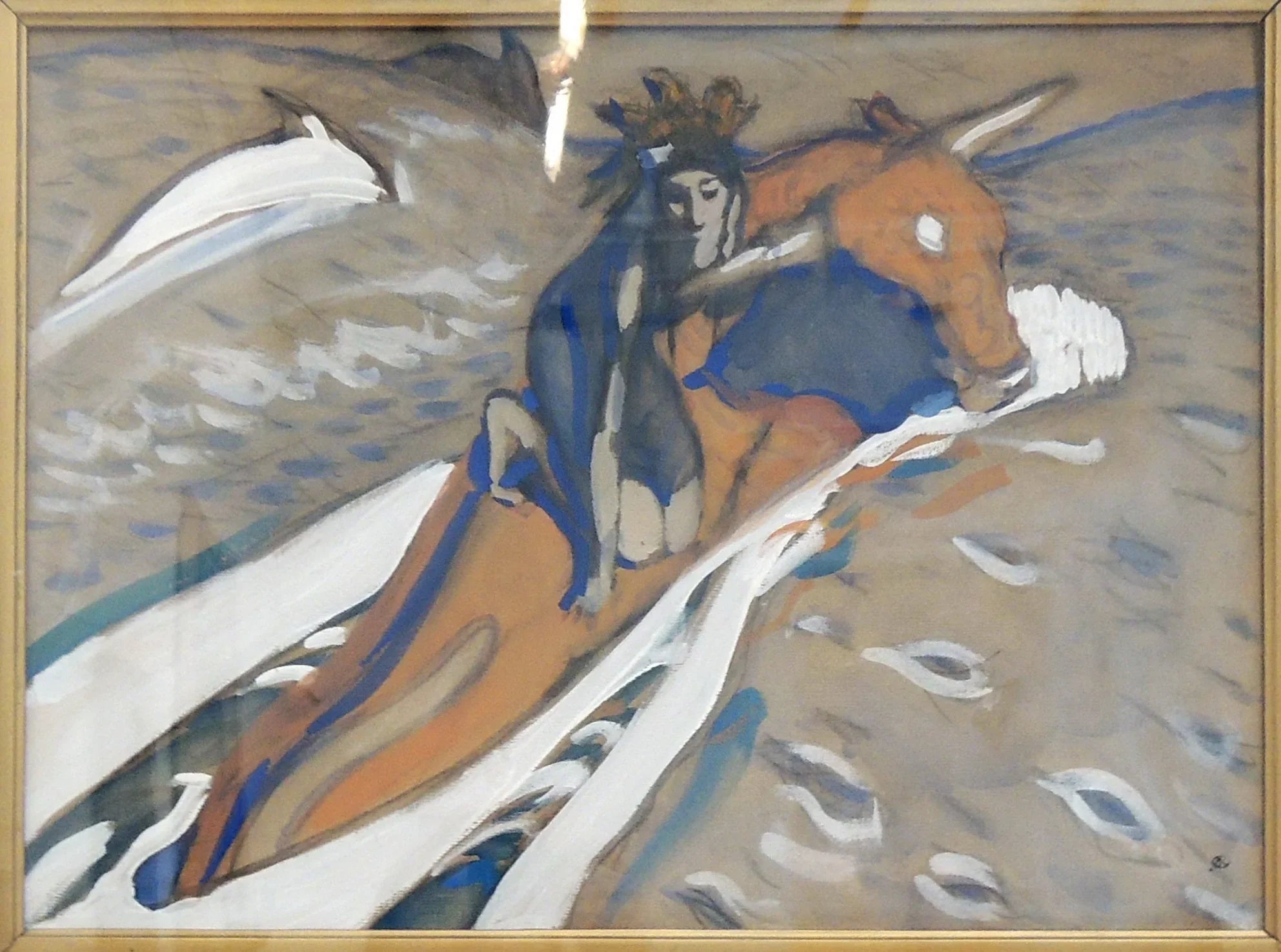 Le viol de l'Europe - Valentin Serov image 1 reproduction artisanale de tableau