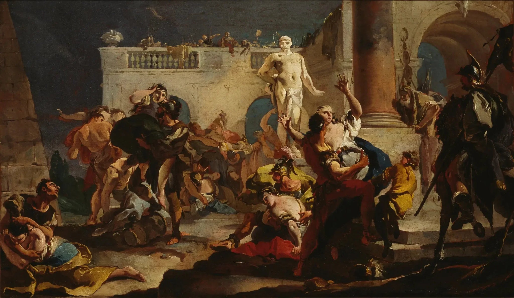Le viol des Sabines - Giovanni Battista Tiepolo image 1 tableau peint à l’huile sur toile