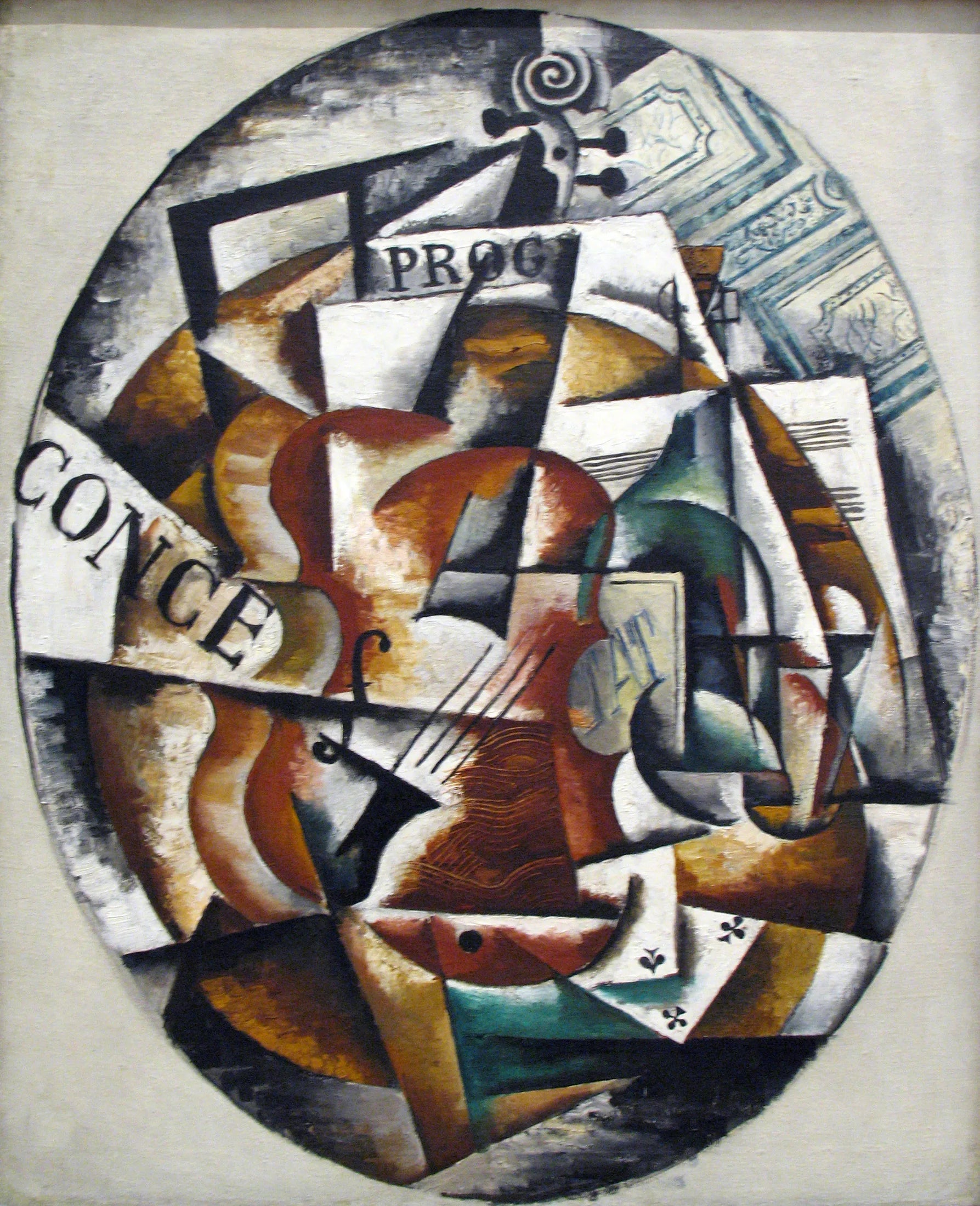 Le violon - Lioubov Popova image 1 tableau peint à l’huile sur toile