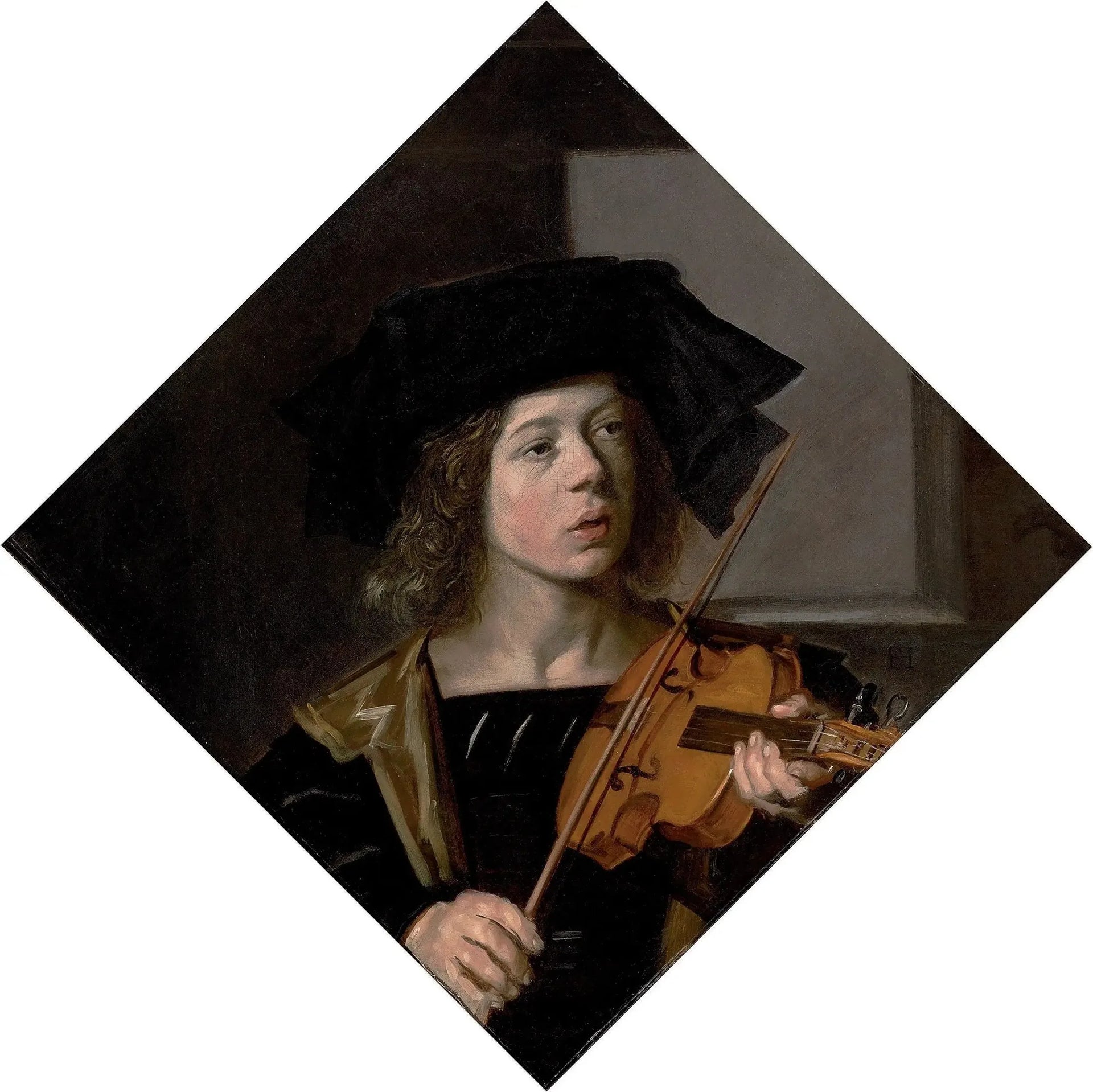 Le violoniste - Frans Hals image 1 copie de tableau peinte à la main