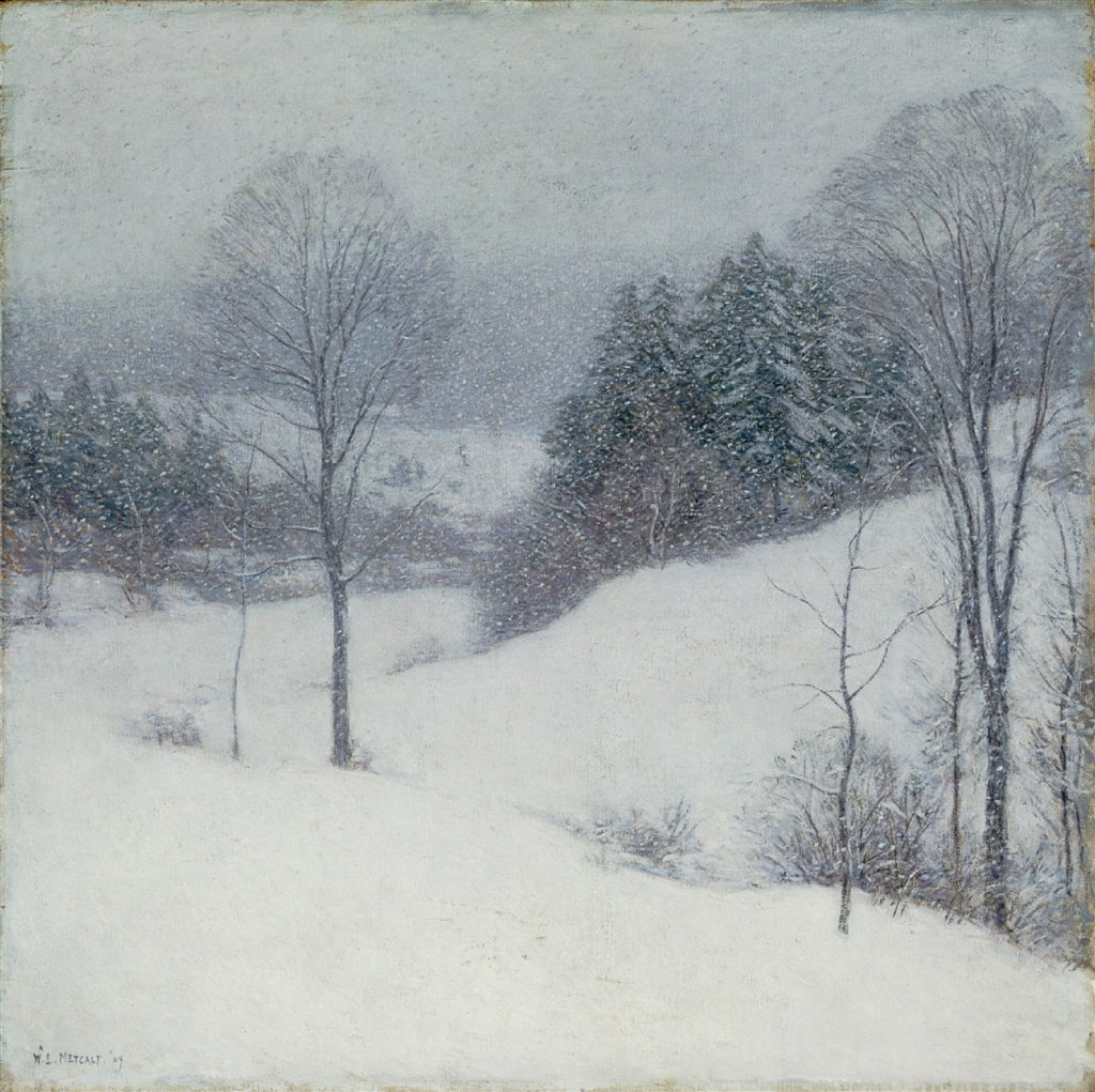 Le voile blanc - Willard Metcalf image 1 reproduction artisanale de tableau