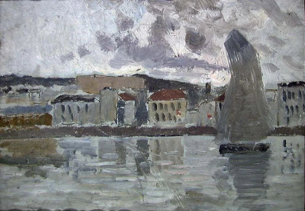 Le voilier - Frits Thaulow image 1 reproduction d’œuvre d’art à l’huile