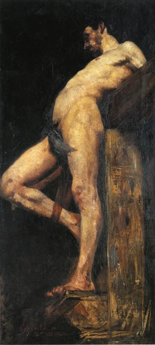 Le voleur crucifié - Lovis Corinth image 1 copie peinte à la main à l’huile
