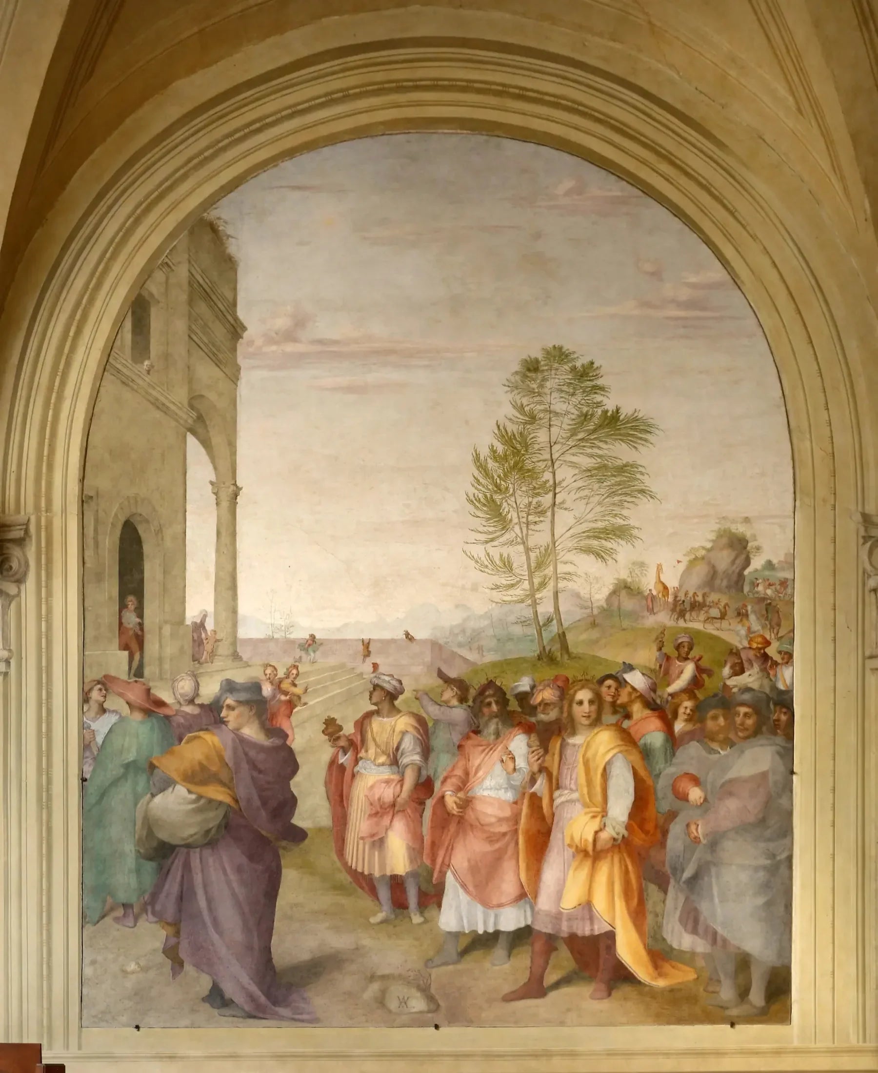Le voyage des mages - Andrea del Sarto image 1 copie peinte à la main à l’huile