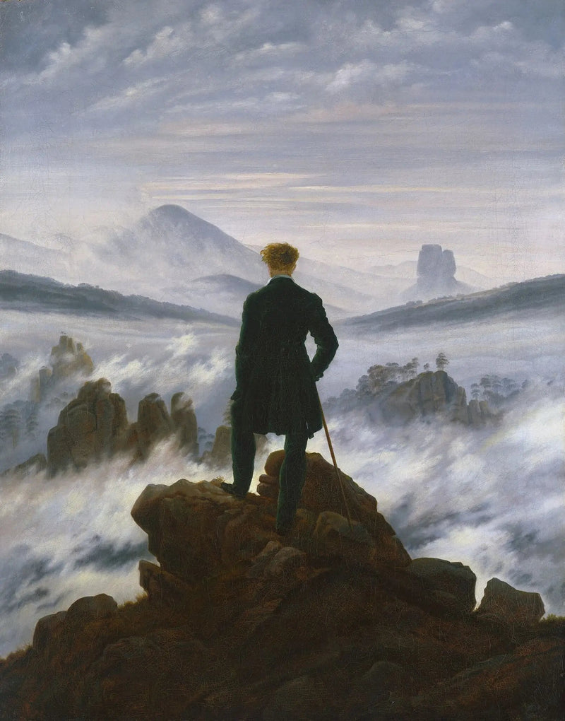 Le Voyageur contemplant une mer de nuages - Caspar David Friedrich