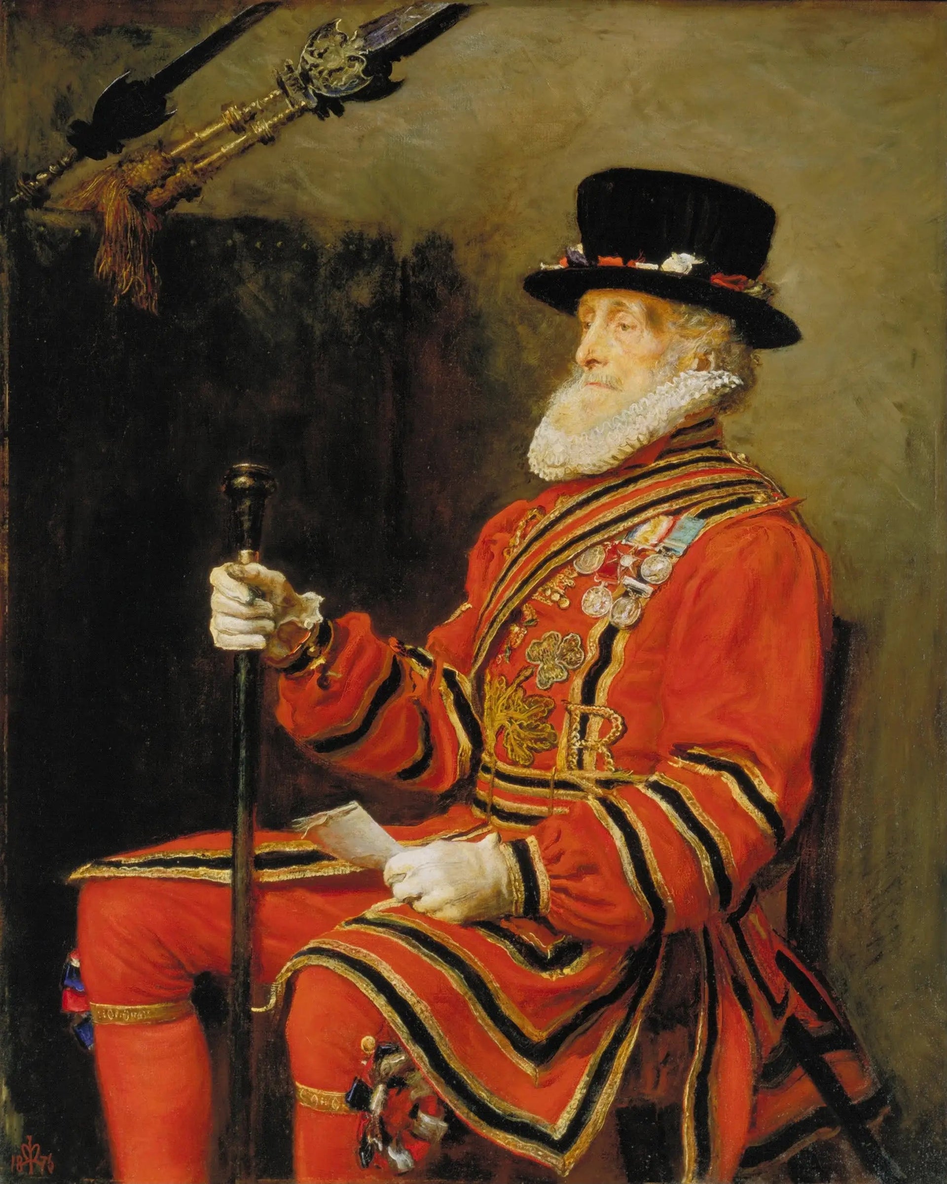 Le Yeoman de la Garde - John Everett Millais image 1 reproduction artisanale de tableau