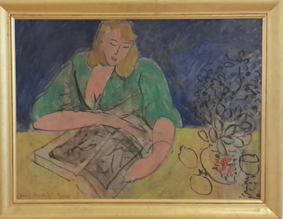 Lectrice à la table jaune - Henri Matisse
