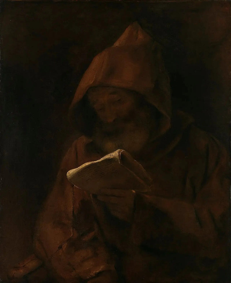 Lecture du moine - Rembrandt