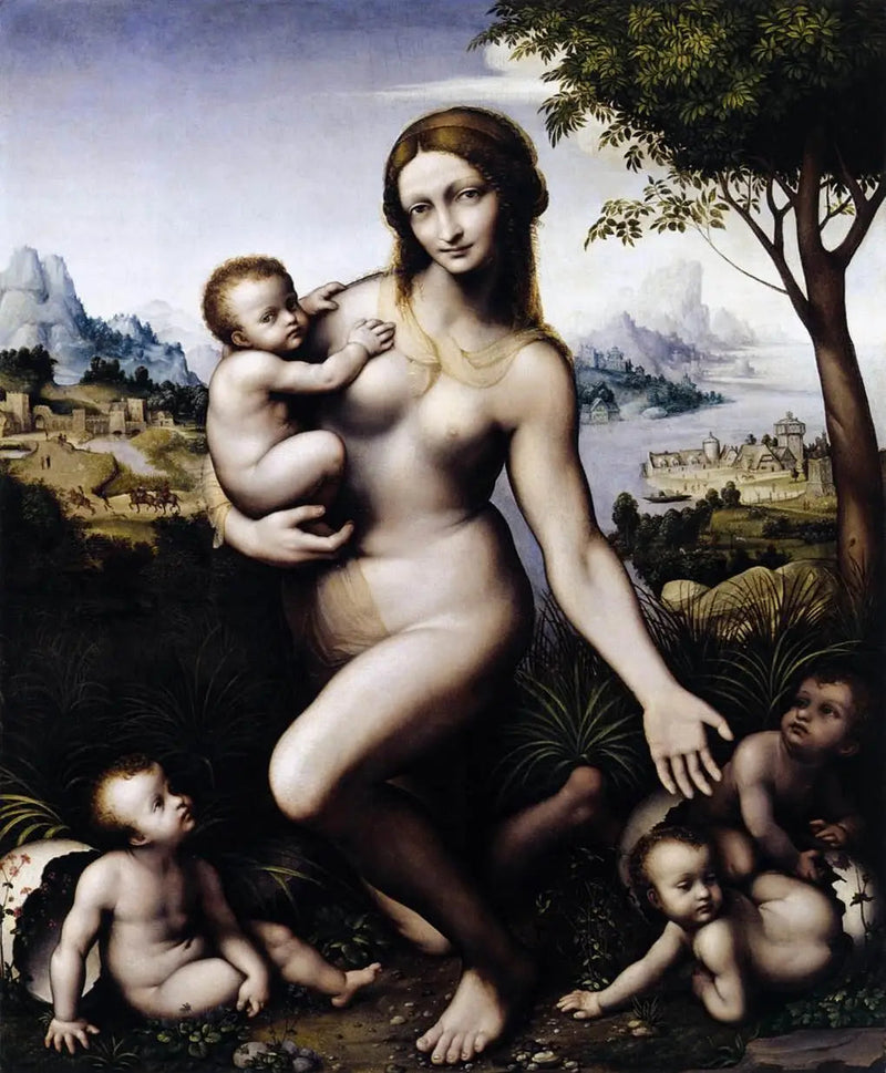 Léda avec ses enfants - Léonard de Vinci