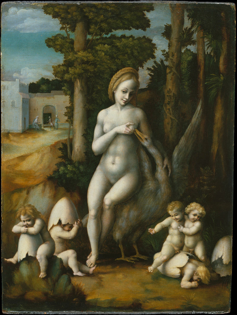 Léda et le Cygne - Bachiacca (Francesco d'Ubertino Verdi)