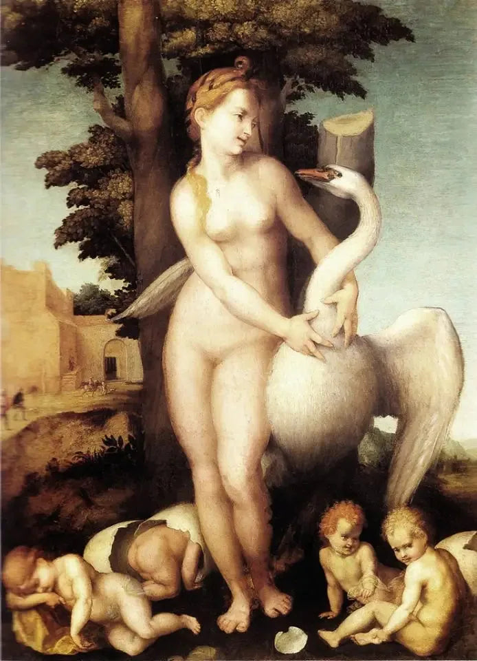 Léda et le cygne - Andrea del Sarto image 1 reproduction réalisée par Alpha Reproduction