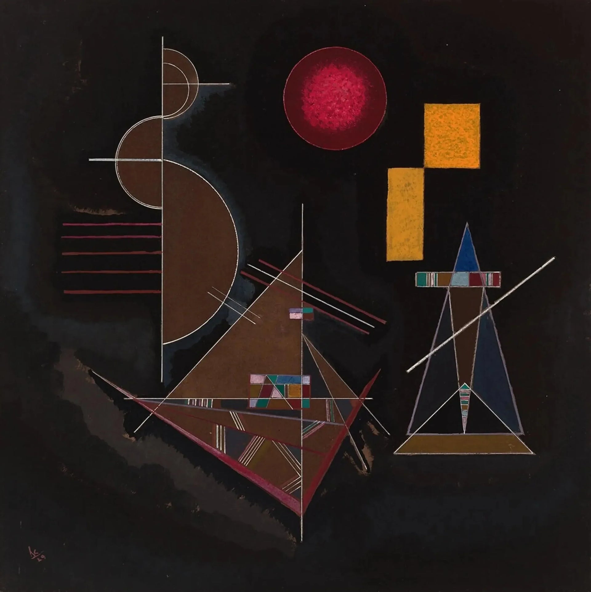 Léger dans lourd - Vassily Kandinsky image 1 tableau peint à l’huile sur toile