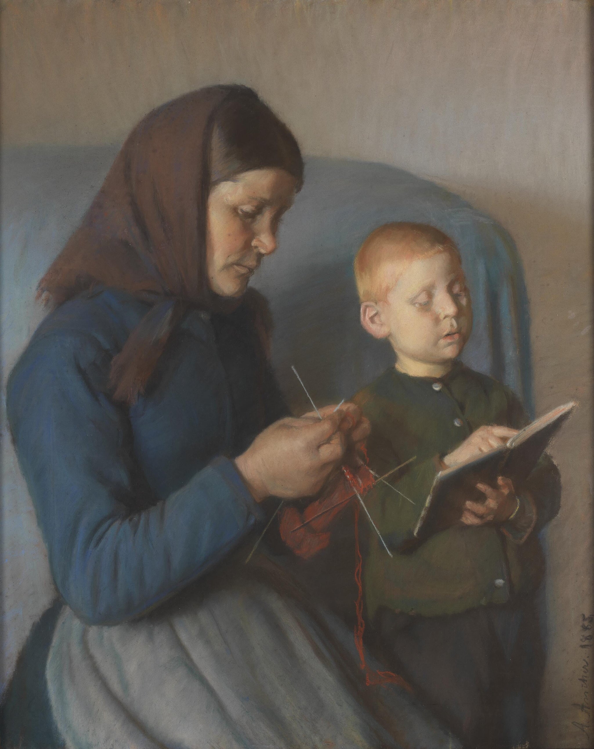 Lektien gennemgåes - Anna Ancher image 1 reproduction réalisée par Alpha Reproduction