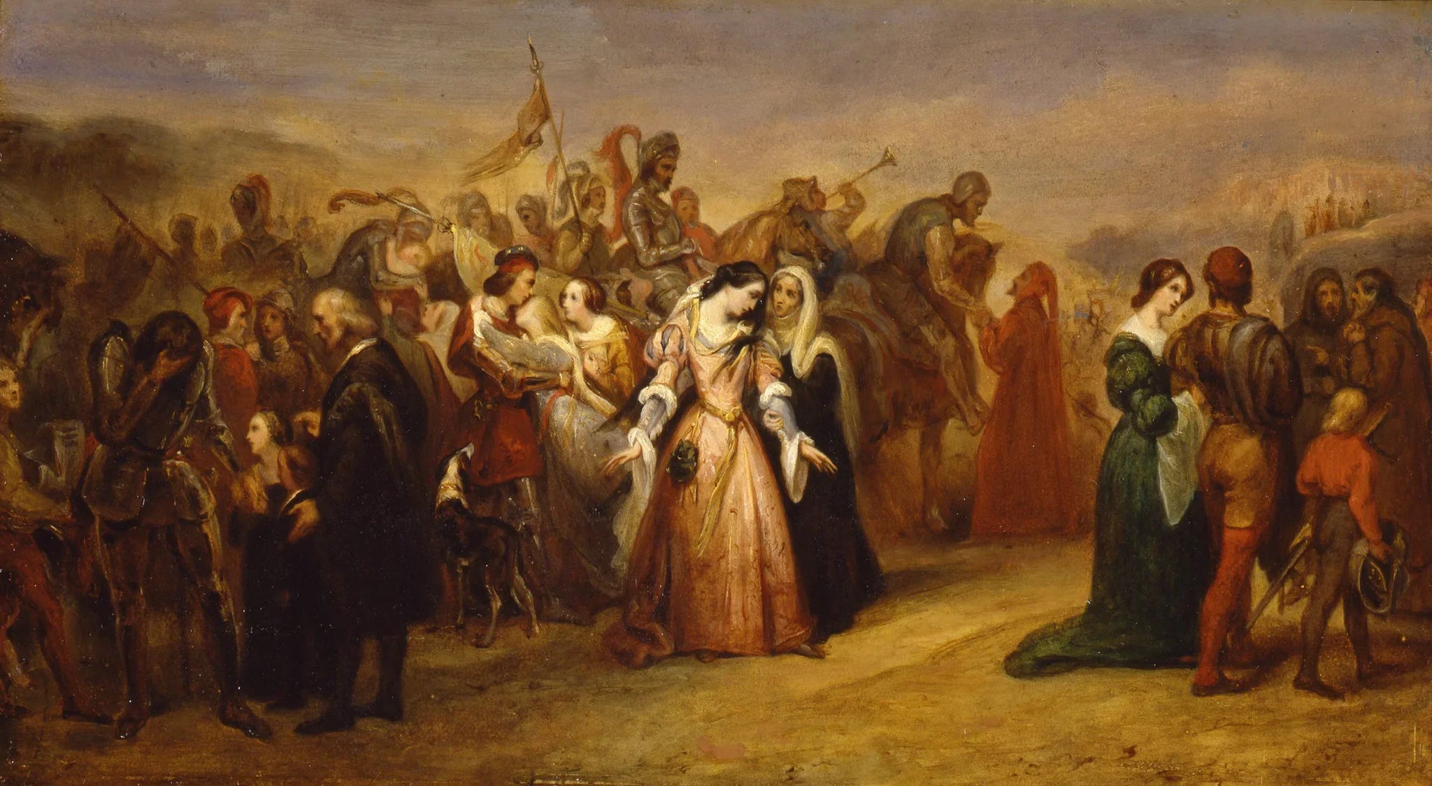 Lenore – De terugkeer van het leger - Ary Scheffer image 1 reproduction artisanale de tableau