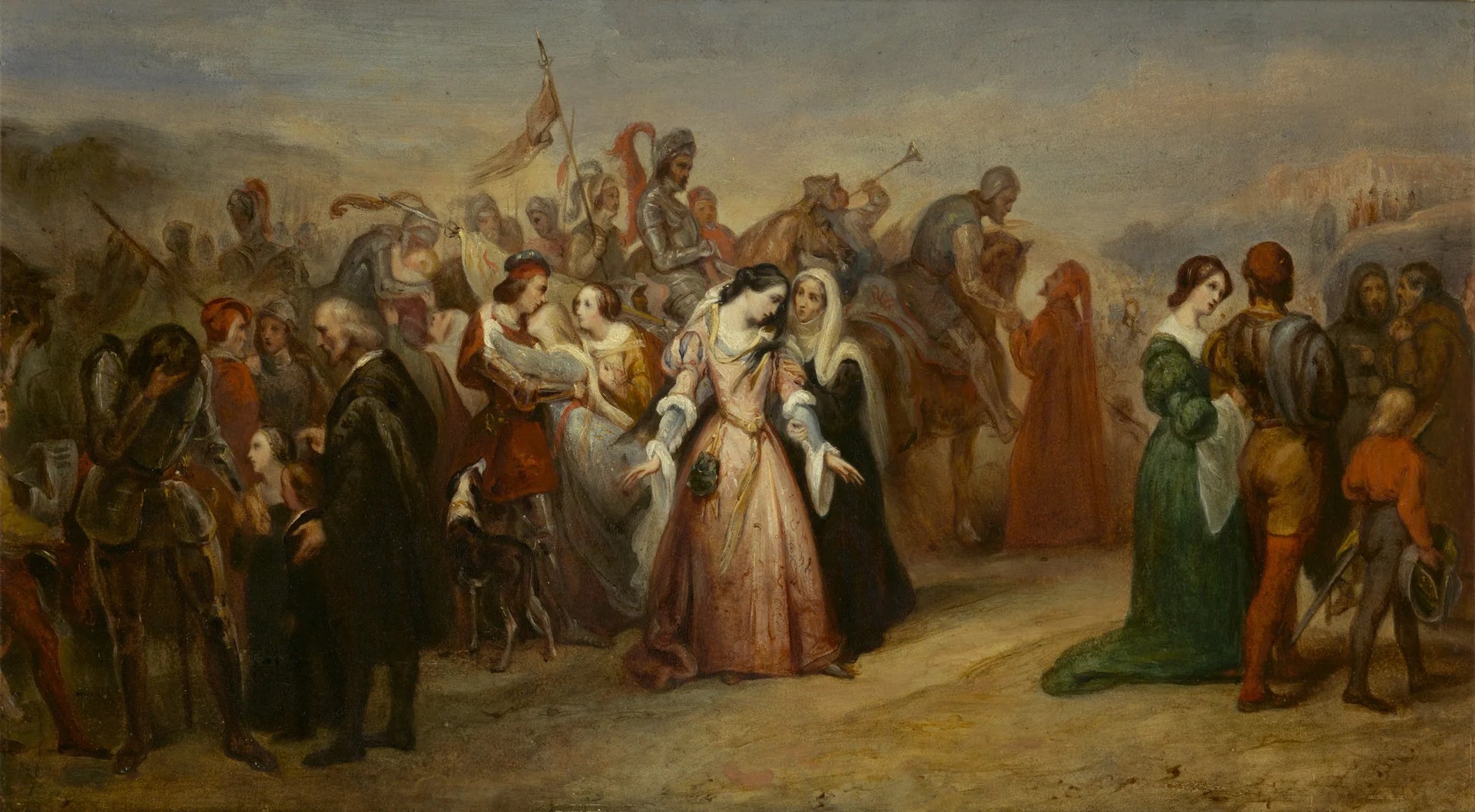 Lenore – de terugkeer van het leger - Ary Scheffer image 1 copie peinte à la main à l’huile