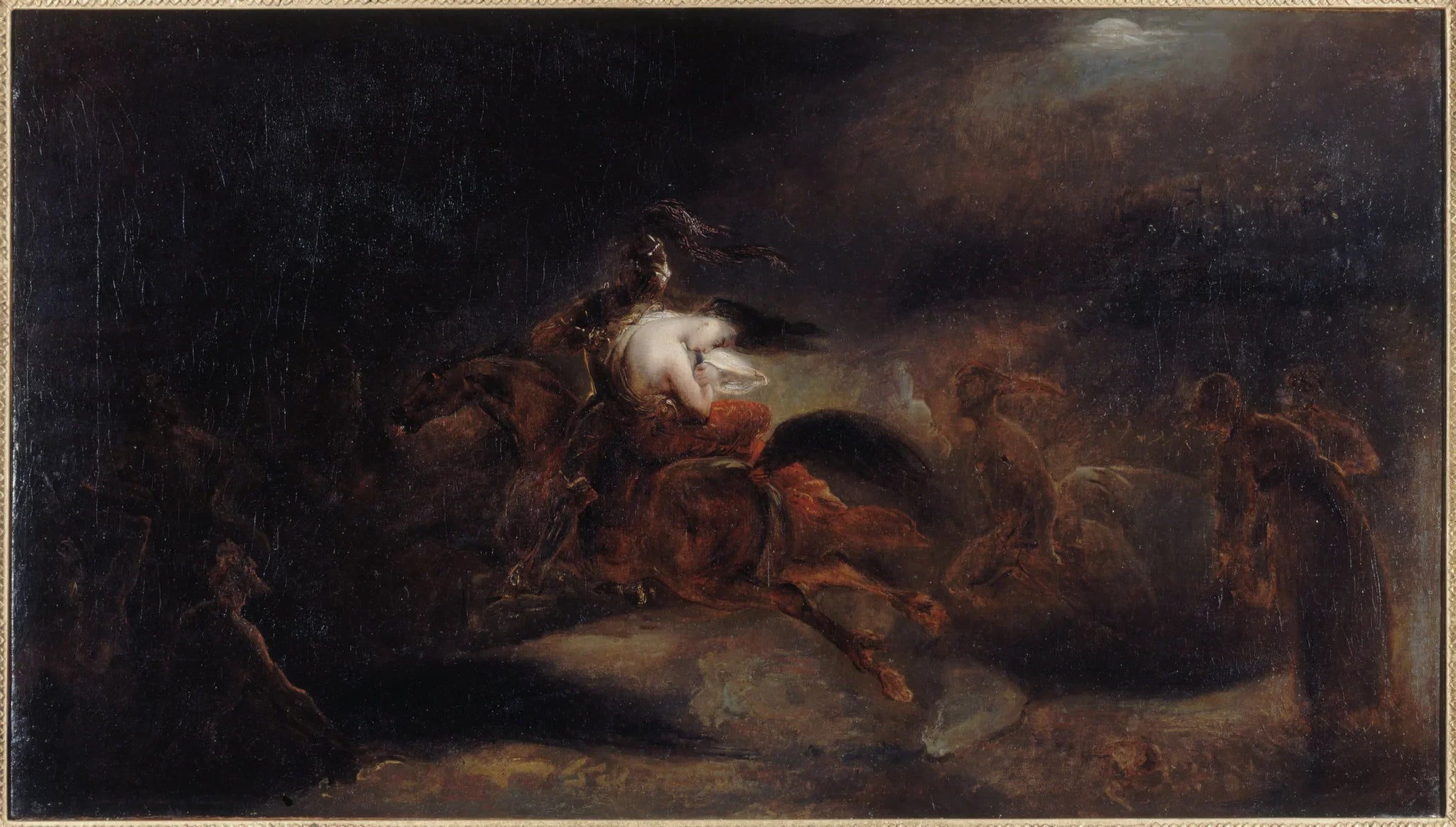 Lénore, les morts vont vite - Ary Scheffer image 1 reproduction d’œuvre d’art à l’huile