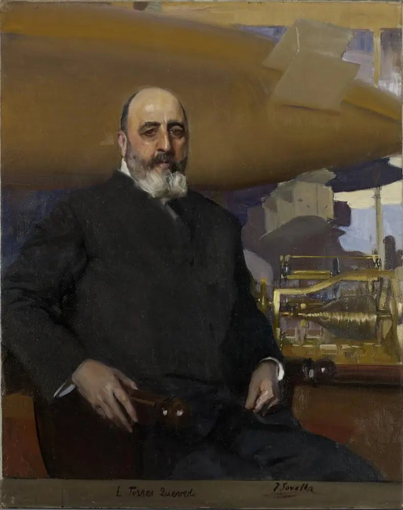 Leonardo Torres Quevedo - Joaquín Sorolla image 1 copie peinte à la main à l’huile