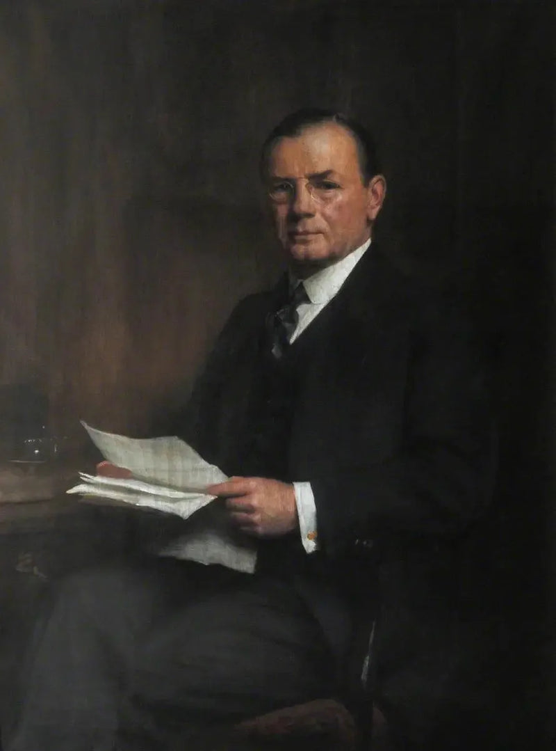 Leopold Charles Maurice Stennet Amery (1873–1955), CH, Exhibitioner (1892), Honorary Fellow (1946), Secrétaire d'État pour l'Inde (1940–1945) - Luke Fildes