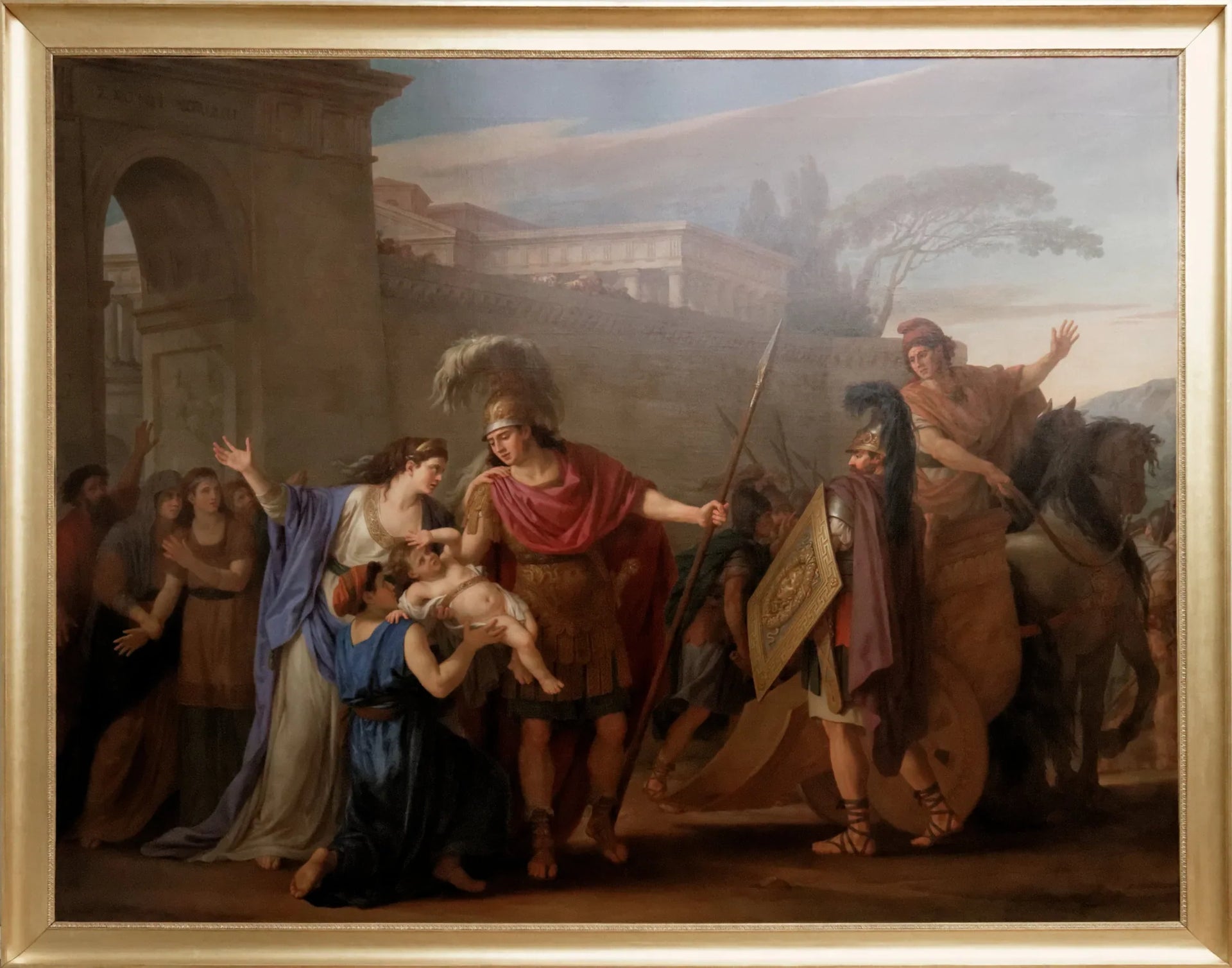 Les adieux d'Hector et d'Andromaque - Joseph-Marie Vien image 1 tableau peint à l’huile sur toile