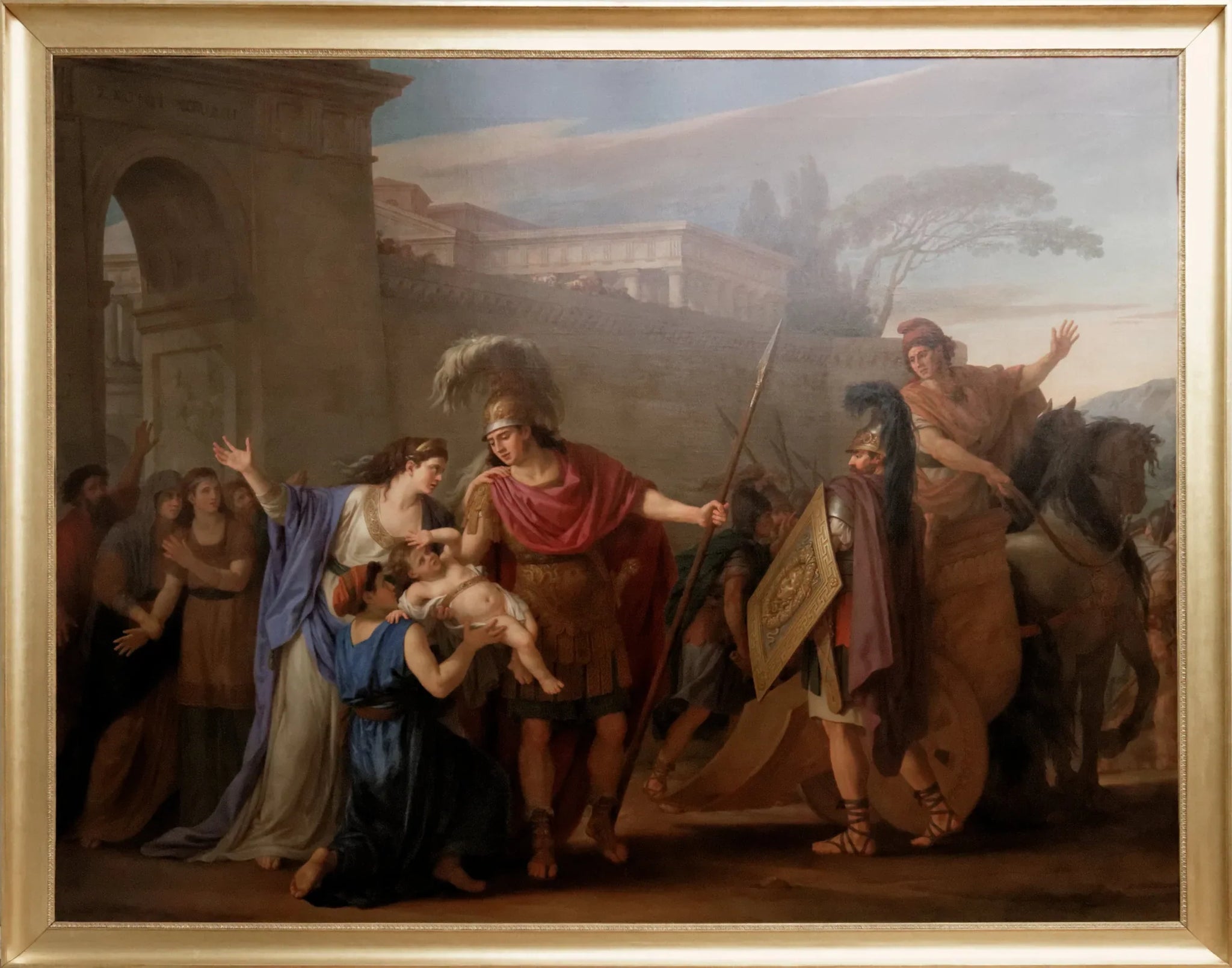 Les adieux d'Hector et d'Andromaque - Joseph-Marie Vien image 1 tableau peint à l’huile sur toile